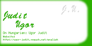 judit ugor business card